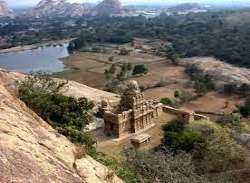 The temple is located at an exciting location at the top of a hill